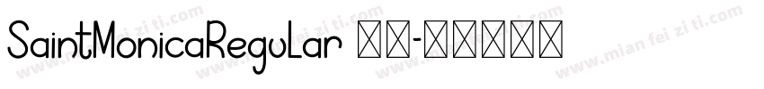 SaintMonicaRegular 下载字体转换